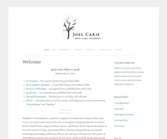 Joelcaris.com(Author, essayist, and publisher) Screenshot