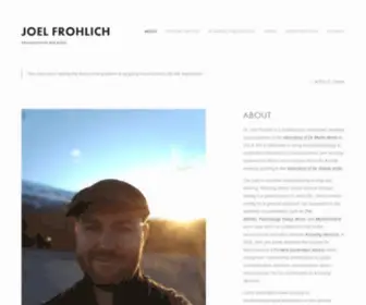 Joelfrohlich.com(Joel Frohlich) Screenshot