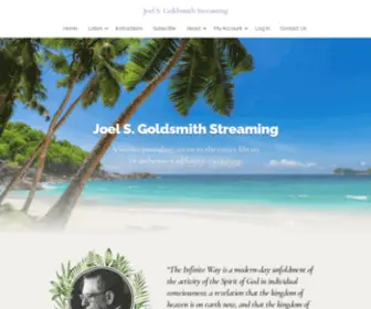 Joelgoldsmithstreaming.com(Joel Goldsmith Streaming Service) Screenshot