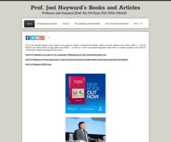 Joelhayward.org(Professor Joel Hayward) Screenshot