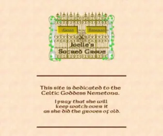 Joellessacredgrove.com(Joelle's Sacred Grove Entrance) Screenshot