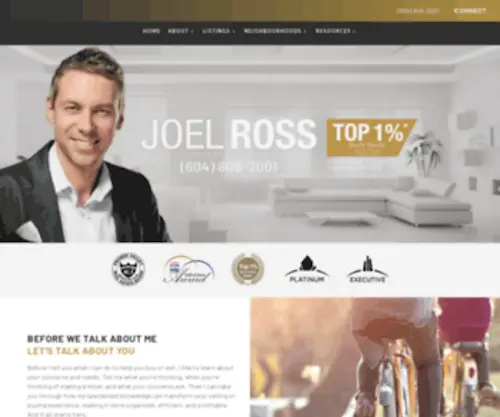 Joelross.com(Joel Ross Personal Real Estate Corporation) Screenshot