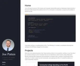 Joepatten.com(Joe Patten) Screenshot