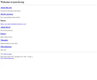 Joerch.org(joerch) Screenshot