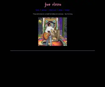 Joerizzo.com(Singer songwriter) Screenshot