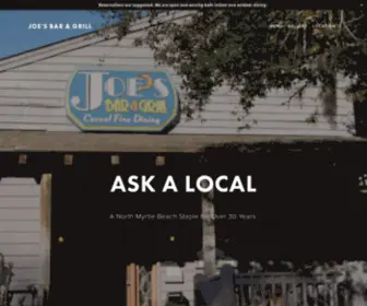 Joesbarandgrillonline.com(Joe's Bar & Grill) Screenshot