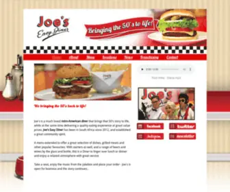 Joeseasydiner.co.za(Joes Easy Diner) Screenshot