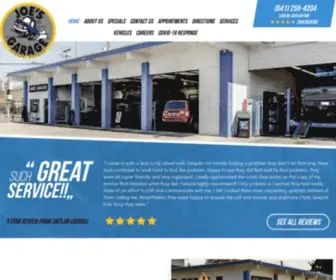 Joesgarageeugene.com(Joe's Garage LLC) Screenshot