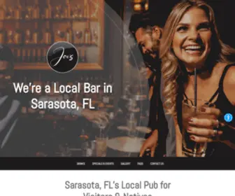 Joesonmain.com(Local Bar Sarasota) Screenshot