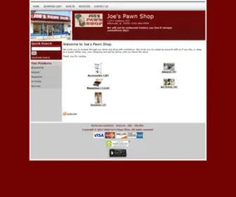 Joespawnshop.net(Joe's Pawn Shop) Screenshot