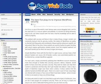 Joeswebtools.com(Webmaster tools and resources) Screenshot