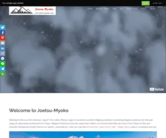 Joetsu-Myoko.com(Discover the Unknown Japan. The Joetsu) Screenshot