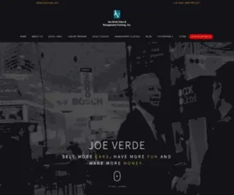 Joeverde.com(Joe Verde Automotive Sales & Management Training) Screenshot