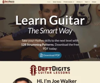Joewalker.com(Deft Digits offers acoustic and electric guitar lessons online and in person. The blog) Screenshot