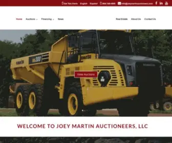 Joeymartinauctioneers.com(Joey Martin Auctioneers) Screenshot