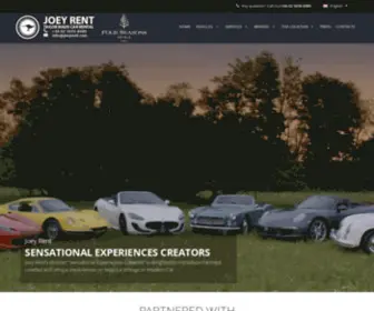 Joeyrent.com(Luxury Car Rental in Italy and French Riviera) Screenshot