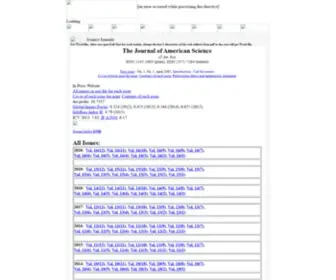 Jofamericanscience.org(Online scientific publication journal and science jobs for science community) Screenshot