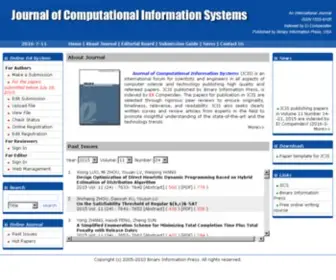 Jofcis.com(Home-Journal of Computational Information Systems) Screenshot