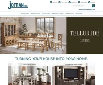Jofran.com(Furniture Manufacturer) Screenshot