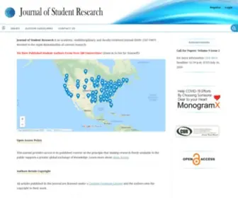 Jofsr.org(Journal of Student Research) Screenshot