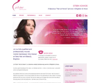 Jofuller.co.uk(Jo Fuller Hair at Home based in Brighton & Hove) Screenshot