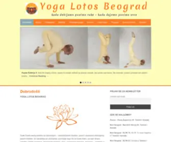 Joga-Beograd.org.rs(Yoga Lotos Beograd) Screenshot