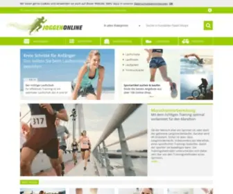 Joggen-Online.de(Das Portal für Laufen und Fitness ✓ Trainingspläne) Screenshot