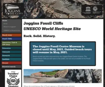 Jogginsfossilcliffs.net(Joggins Fossil Cliffs) Screenshot