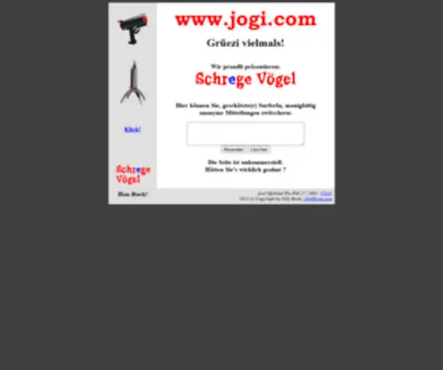 Jogi.ch(Www) Screenshot