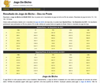 Jogidobicho.com(Resultado do Jogo do Bicho) Screenshot