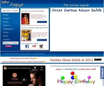 Jogiya.org(A Website Dedicated to Gurdas Maan Sahib) Screenshot