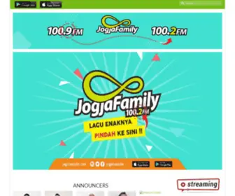 Jogjafamilyfm.com(JogjaFamily 100.2 FM) Screenshot