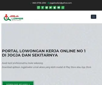 Jogjalowker.co.id(Portal Informasi Lowongan Kerja Jogja & Loker Jogja hari ini) Screenshot