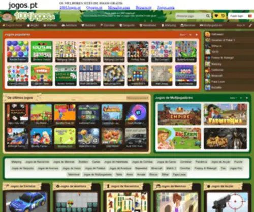 Jogos.pt(Encontrar os melhores sites de jogos) Screenshot