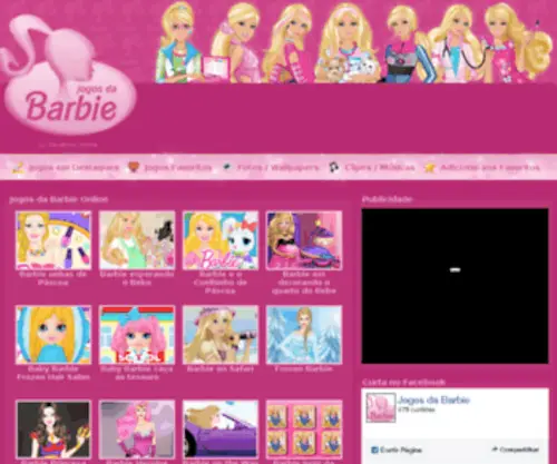 Jogosdabarbie.blog.br(Jogos da Barbie) Screenshot