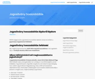 Jogositvanyhosszabbitas.hu(JOGOSÍTVÁNY) Screenshot