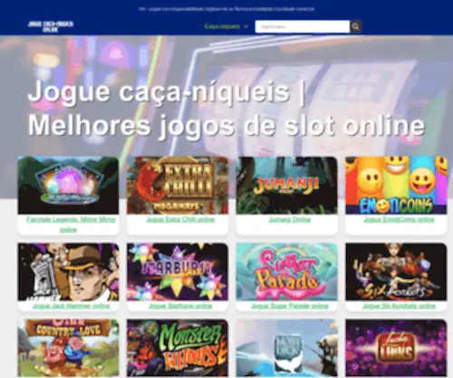 Joguecacaniqueisonline.com.br Screenshot