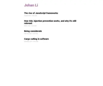 Johan.li(Johan Li) Screenshot