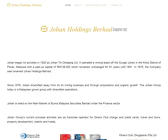 Johanholdings.com(Johan Holdings Berhad) Screenshot