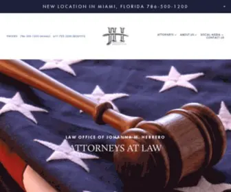 Johannaherrerolaw.com(Herrero, LLC) Screenshot