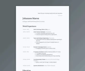 Johanneshoppe.com(Johannes Maron) Screenshot