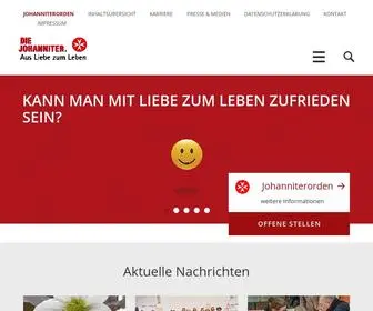 Johanniter.de(Vielfältige Angebote bei den Johannitern) Screenshot