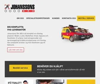 Johanssonsror.se(Johanssons Rör) Screenshot