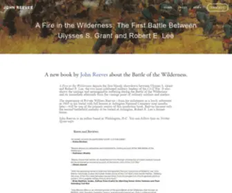 John-Reeves.com(A site about a forthcoming book titled "A Fire in the Wilderness) Screenshot