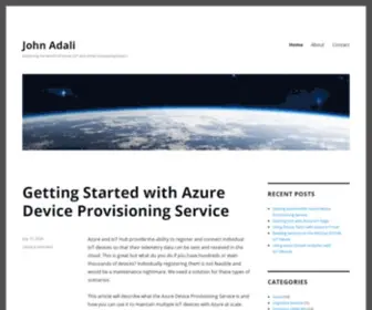 Johnadali.com(Exploring the world of Azure) Screenshot