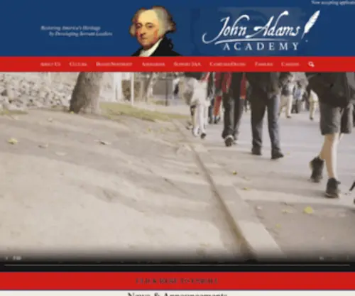 Johnadamsacademy.com(American Classical Leadership Education®) Screenshot