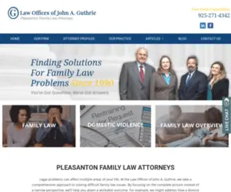 Johnaguthrielaw.com(Pleasanton Family Law Attorney) Screenshot