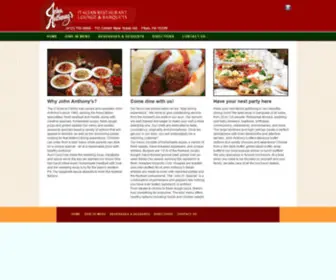 Johnanthonysrestaurant.com(Italian Specialties) Screenshot