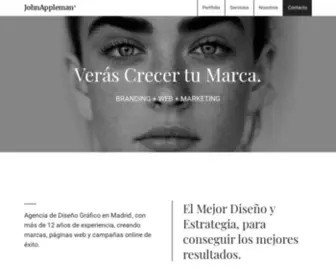 Johnappleman.com(Agencia de Diseño Gráfico Madrid) Screenshot