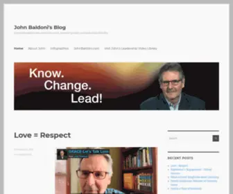 Johnbaldoniblog.com(Internationally known executive coach) Screenshot